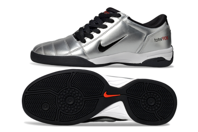 Nike Total 90 II IC Indoor & Futsal Soccer Shoes - Silver/Black/White