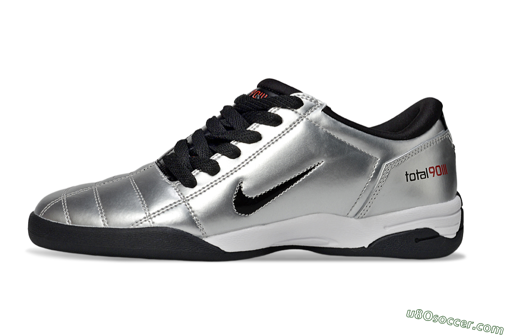 Nike Total 90 II IC Indoor & Futsal Soccer Shoes - Silver/Black/White 2