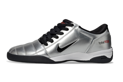 Nike Total 90 II IC Indoor & Futsal Soccer Shoes - Silver/Black/White