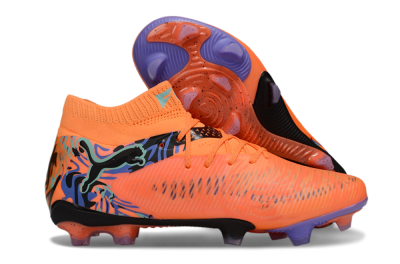Puma Future 8 Ultimate FG Firm Ground Soccer Cleats - Orange/Blue/Black