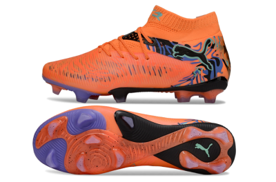 Puma Future 8 Ultimate FG Firm Ground Soccer Cleats - Orange/Blue/Black