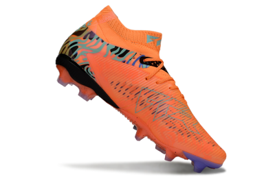 Puma Future 8 Ultimate FG Firm Ground Soccer Cleats - Orange/Blue/Black