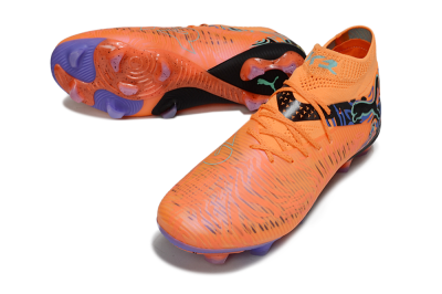 Puma Future 8 Ultimate FG Firm Ground Soccer Cleats - Orange/Blue/Black