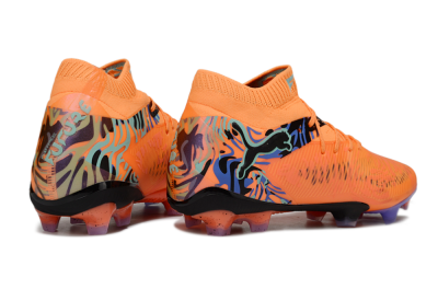 Puma Future 8 Ultimate FG Firm Ground Soccer Cleats - Orange/Blue/Black