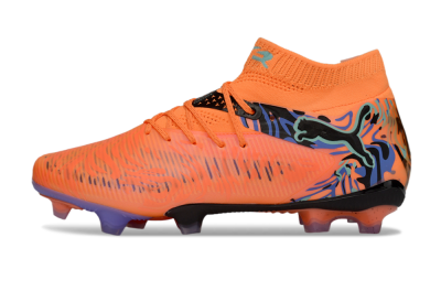 Puma Future 8 Ultimate FG Firm Ground Soccer Cleats - Orange/Blue/Black
