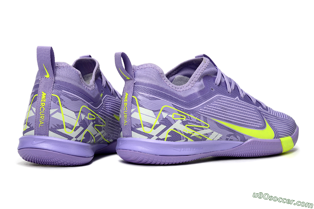 Nike Air Zoom Mercurial Vapor 16 Pro IC Indoor & Futsal Soccer Shoes - Purple/Yellow/White 6