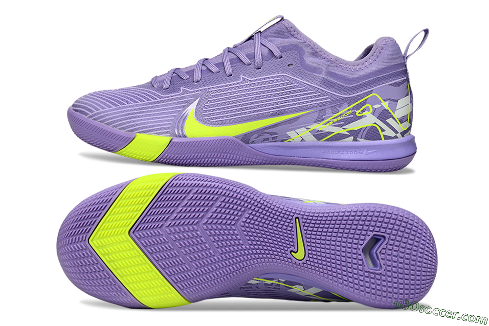 Nike Air Zoom Mercurial Vapor 16 Pro IC Indoor & Futsal Soccer Shoes - Purple/Yellow/White 0