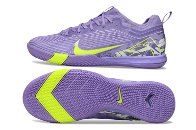 Nike Air Zoom Mercurial Vapor 16 Pro IC Indoor & Futsal Soccer Shoes - Purple/Yellow/White