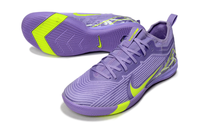 Nike Air Zoom Mercurial Vapor 16 Pro IC Indoor & Futsal Soccer Shoes - Purple/Yellow/White