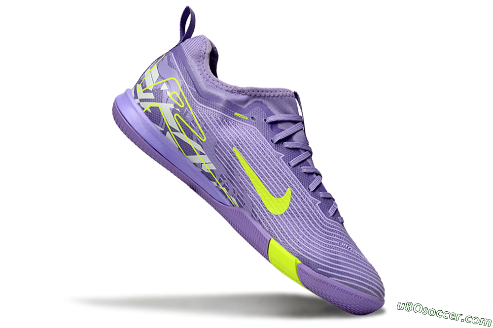 Nike Air Zoom Mercurial Vapor 16 Pro IC Indoor & Futsal Soccer Shoes - Purple/Yellow/White 4