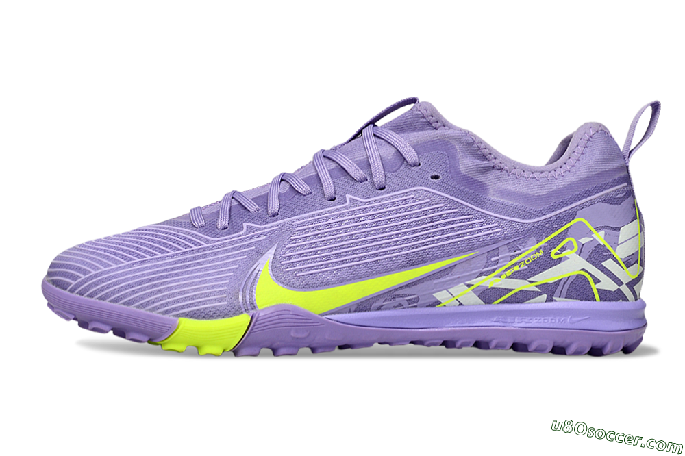 Nike Air Zoom Mercurial Vapor 16 Pro TF Artificial Turf Soccer Shoes - Purple/Yellow/White 2