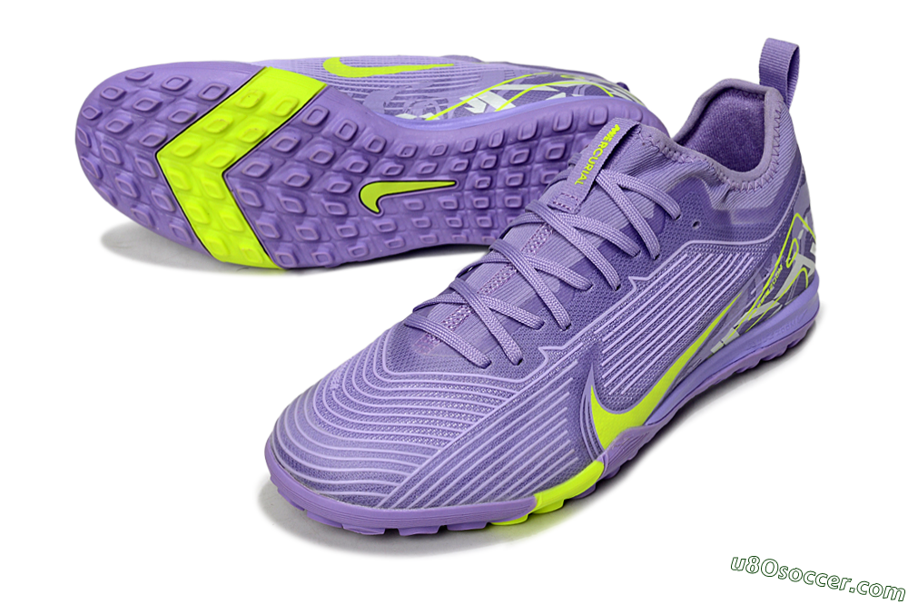 Nike Air Zoom Mercurial Vapor 16 Pro TF Artificial Turf Soccer Shoes - Purple/Yellow/White 3