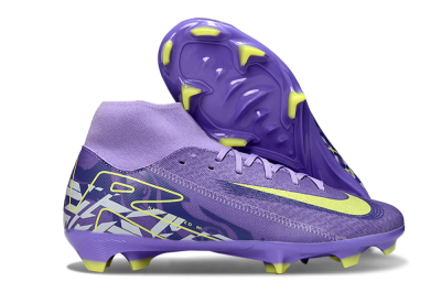Nike Air Zoom Mercurial Superfly 10 Academy FG Firm Ground Soccer Cleats - Purple/Yellow/White