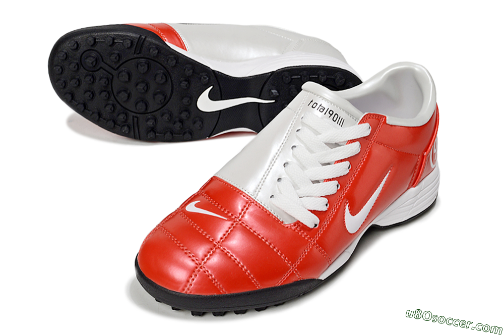 Nike Total 90 II TF Artificial Turf Soccer Shoes - Red/White/Black 3