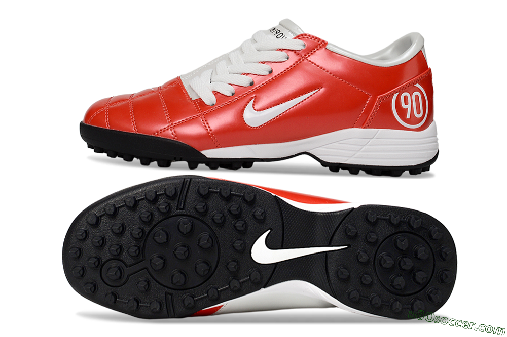 Nike Total 90 II TF Artificial Turf Soccer Shoes - Red/White/Black 0