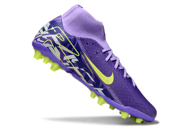 Nike Air Zoom Mercurial Superfly 10 Academy AG Artificial Grass Soccer Cleats - Purple/Yellow/White