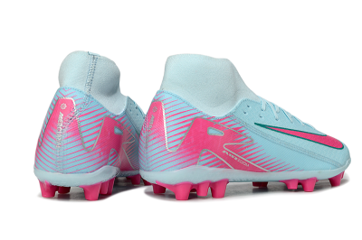Nike Air Zoom Mercurial Superfly 10 Academy AG Artificial Grass Soccer Cleats - Jade/Pink/Silver