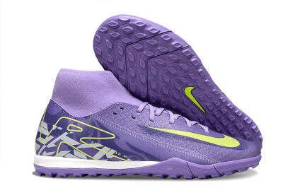Nike Air Zoom Mercurial Superfly 10 Academy TF Artificial Turf Soccer Shoes - Purple/Yellow/White