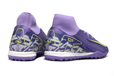 Nike Air Zoom Mercurial Superfly 10 Academy TF Artificial Turf Soccer Shoes - Purple/Yellow/White