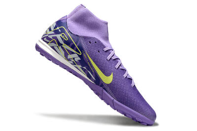 Nike Air Zoom Mercurial Superfly 10 Academy TF Artificial Turf Soccer Shoes - Purple/Yellow/White