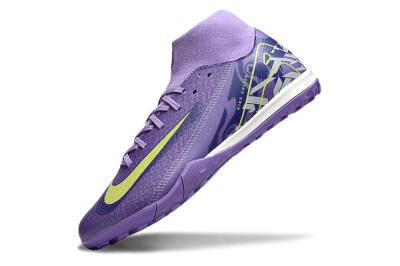 Nike Air Zoom Mercurial Superfly 10 Academy TF Artificial Turf Soccer Shoes - Purple/Yellow/White