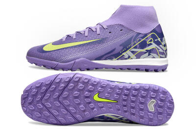 Nike Air Zoom Mercurial Superfly 10 Academy TF Artificial Turf Soccer Shoes - Purple/Yellow/White
