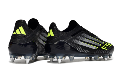 Adidas F50 Elite SG Soft Ground Soccer Cleats - Black/Silver/Yellow