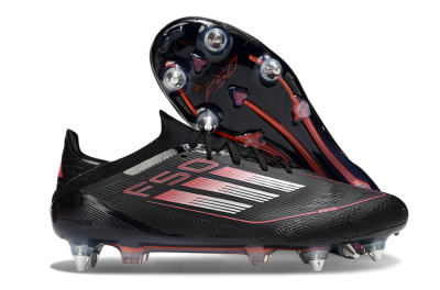 Adidas F50 Elite SG Soft Ground Soccer Cleats - Black/Silver/Red