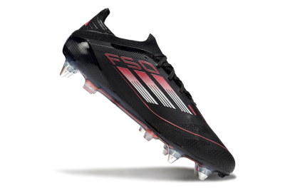 Adidas F50 Elite SG Soft Ground Soccer Cleats - Black/Silver/Red
