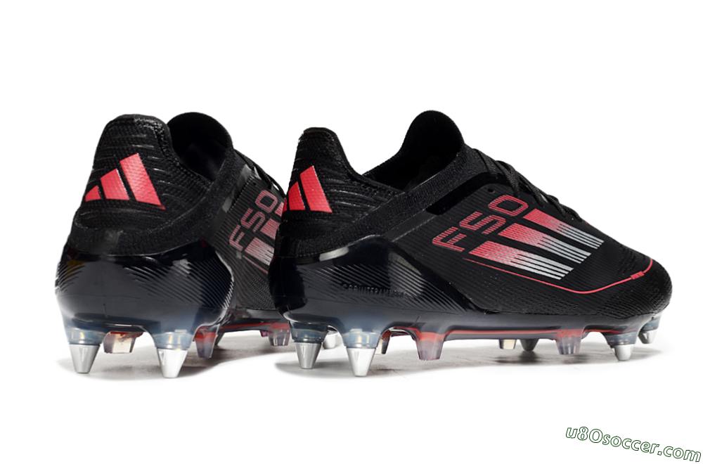 Adidas F50 Elite SG Soft Ground Soccer Cleats - Black/Silver/Red 6