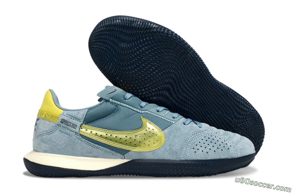 Nike Street Gato IC Indoor & Futsal Soccer Shoes - Blue/Yellow 1
