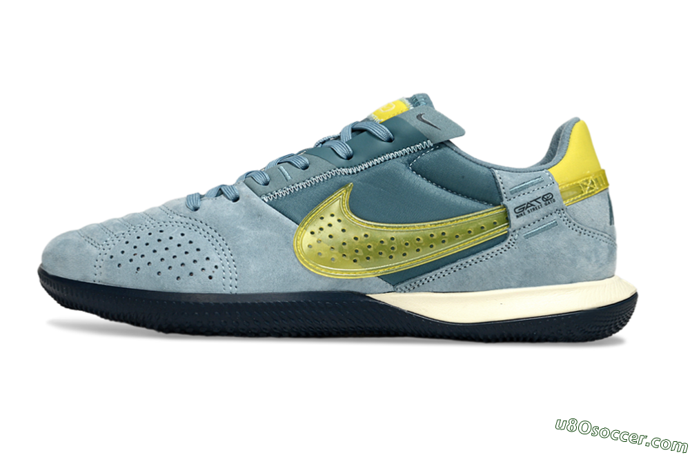 Nike Street Gato IC Indoor & Futsal Soccer Shoes - Blue/Yellow 2