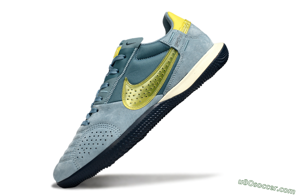 Nike Street Gato IC Indoor & Futsal Soccer Shoes - Blue/Yellow 5