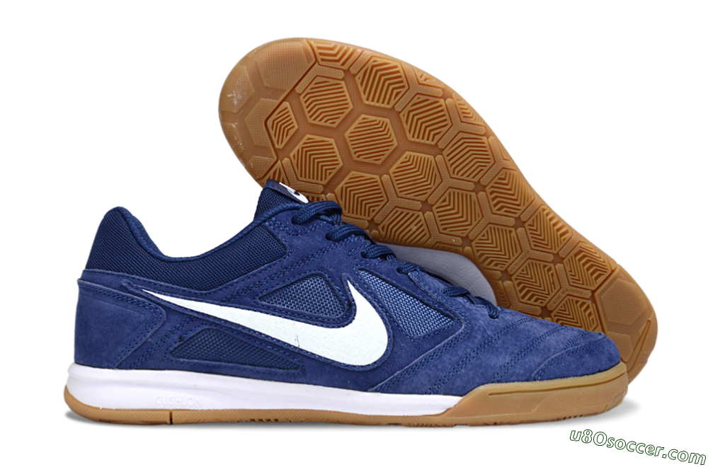 Nike Lunar Gato 2 IC Indoor & Futsal Soccer Shoes - Blue/White 1