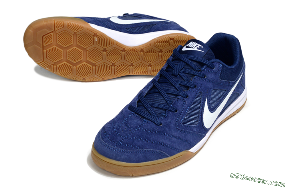 Nike Lunar Gato 2 IC Indoor & Futsal Soccer Shoes - Blue/White 3