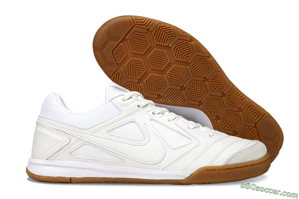 Nike Lunar Gato 2 IC Indoor & Futsal Soccer Shoes - Beige/White 1