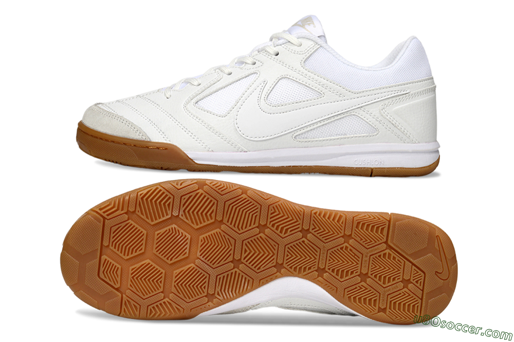 Nike Lunar Gato 2 IC Indoor & Futsal Soccer Shoes - Beige/White 0