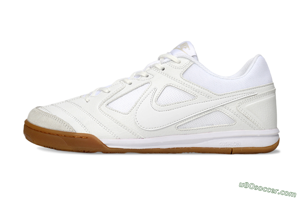 Nike Lunar Gato 2 IC Indoor & Futsal Soccer Shoes - Beige/White 2