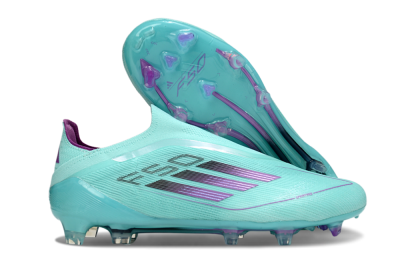 Adidas F50 Elite Laceless FG Firm Ground Soccer Cleats - Jade/Purple/Black