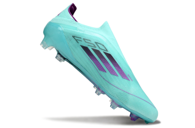 Adidas F50 Elite Laceless FG Firm Ground Soccer Cleats - Jade/Purple/Black