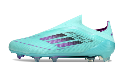 Adidas F50 Elite Laceless FG Firm Ground Soccer Cleats - Jade/Purple/Black