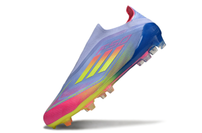 Adidas F50 Elite Laceless FG Firm Ground Soccer Cleats - Blue/Yellow/Red
