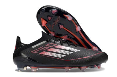 Adidas F50 Elite FG Firm Ground Soccer Cleats - Black/Silver/Red