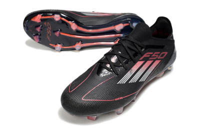 Adidas F50 Elite FG Firm Ground Soccer Cleats - Black/Silver/Red