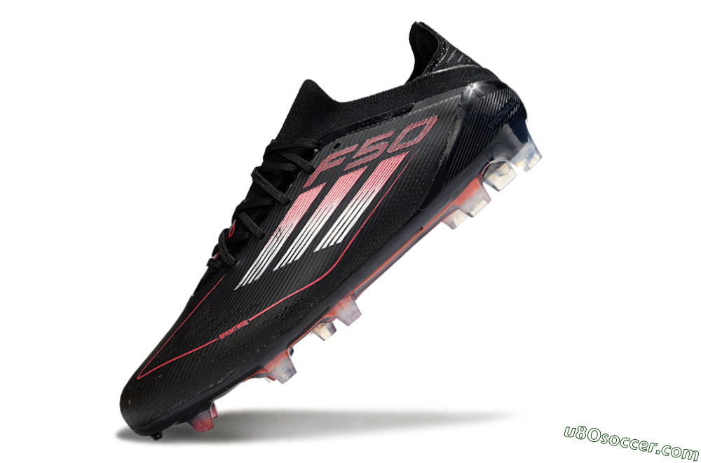 Adidas F50 Elite FG Firm Ground Soccer Cleats - Black/Silver/Red 5