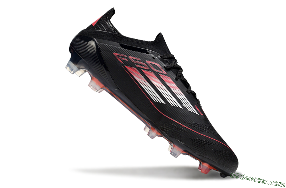 Adidas F50 Elite FG Firm Ground Soccer Cleats - Black/Silver/Red 4