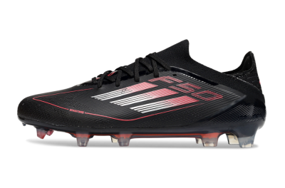 Adidas F50 Elite FG Firm Ground Soccer Cleats - Black/Silver/Red
