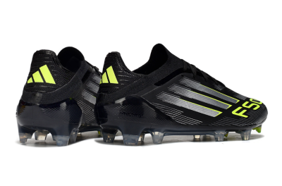 Adidas F50 Elite FG Firm Ground Soccer Cleats - Black/Silver/Yellow