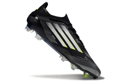 Adidas F50 Elite FG Firm Ground Soccer Cleats - Black/Silver/Yellow