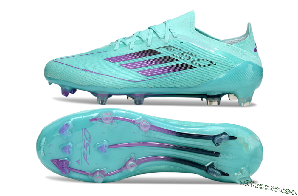 Adidas F50 Elite FG Firm Ground Soccer Cleats - Jade/Purple/Black 0